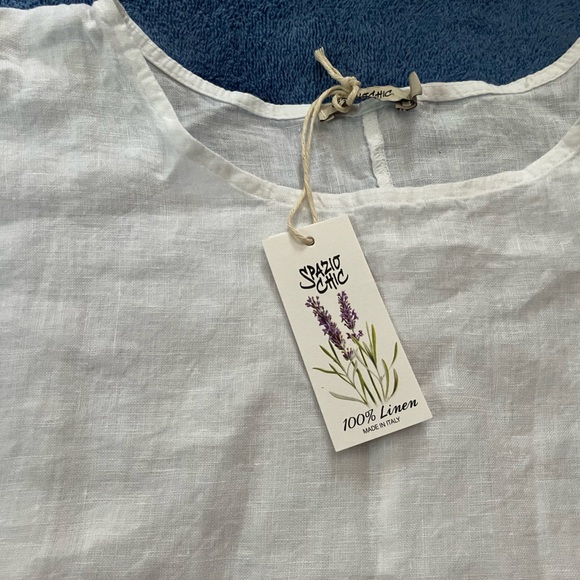Spaziochic Italian Linen Blouse - Picture 2 of 4